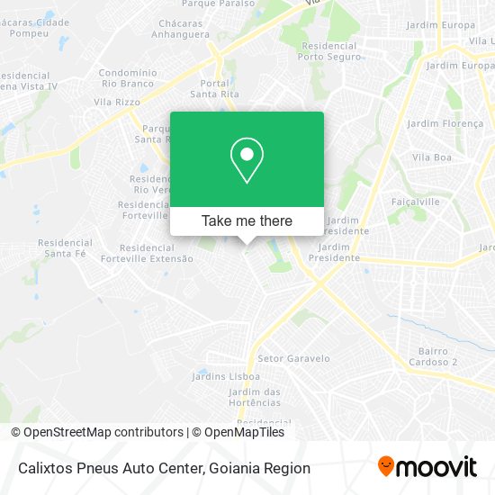 Mapa Calixtos Pneus Auto Center