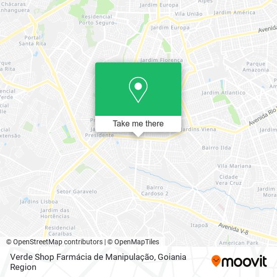 Mapa Verde Shop Farmácia de Manipulação