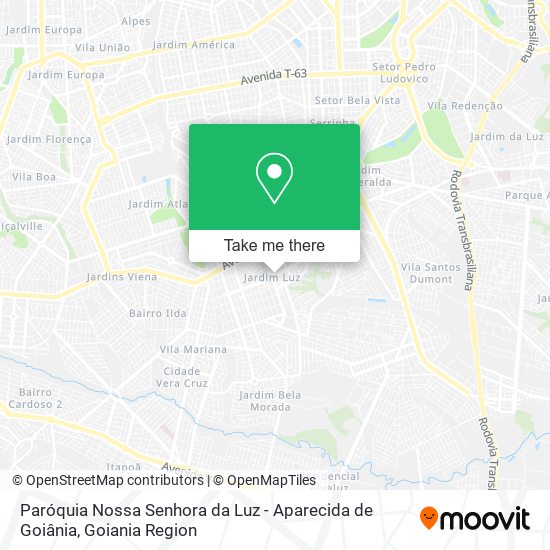 Paróquia Nossa Senhora da Luz - Aparecida de Goiânia map