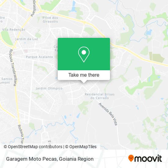 Garagem Moto Pecas map