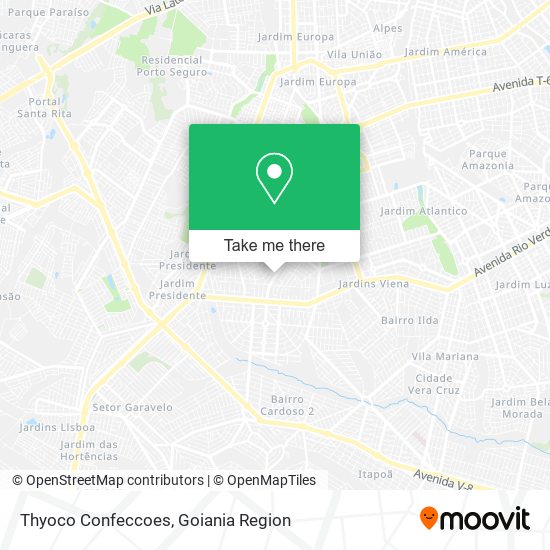 Mapa Thyoco Confeccoes