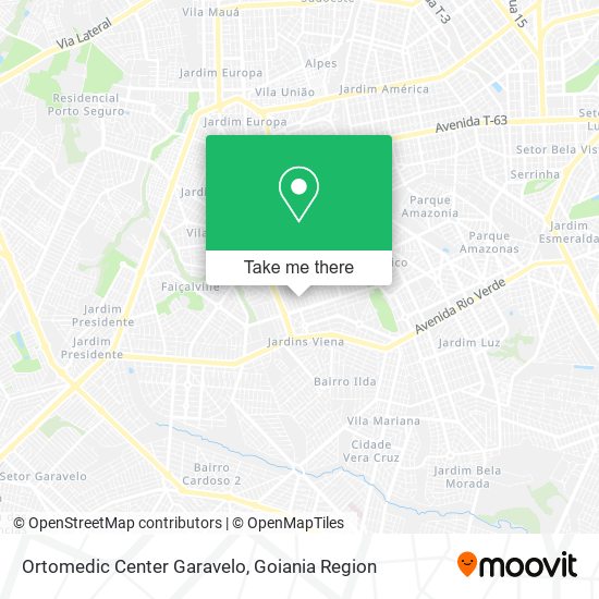 Mapa Ortomedic Center Garavelo