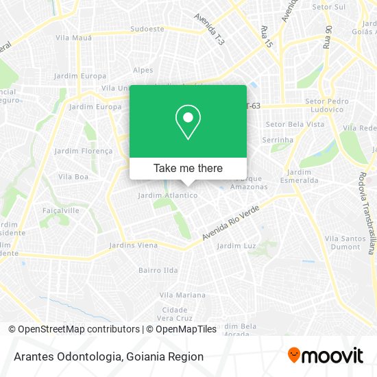 Arantes Odontologia map