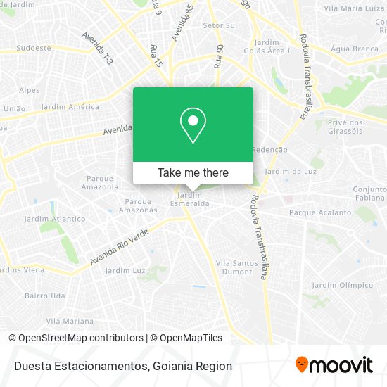 Mapa Duesta Estacionamentos