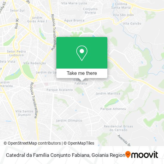 Mapa Catedral da Família Conjunto Fabiana