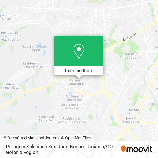 Paróquia Salesiana São João Bosco - Goiânia / GO map