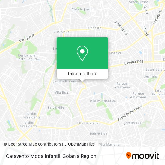 Catavento Moda Infantil map