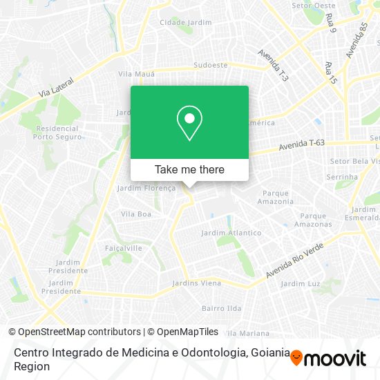 Mapa Centro Integrado de Medicina e Odontologia