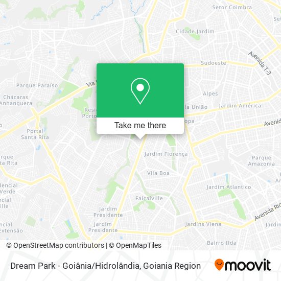 Dream Park - Goiânia / Hidrolândia map