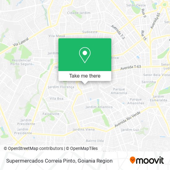 Mapa Supermercados Correia Pinto