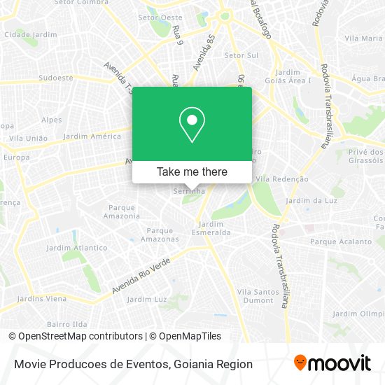 Movie Producoes de Eventos map