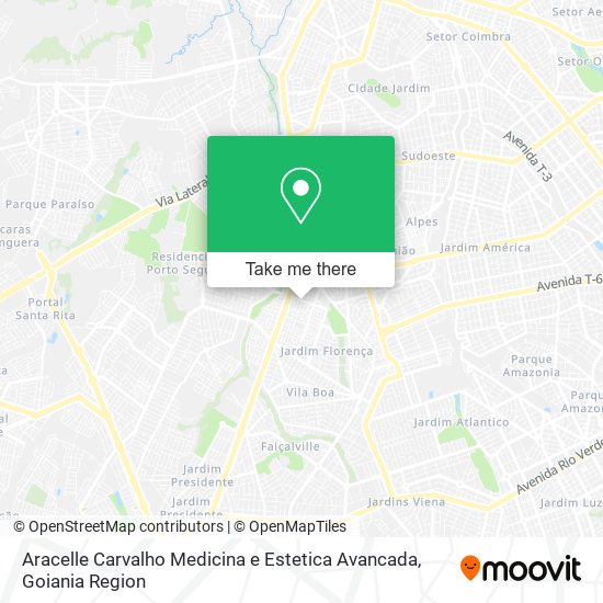 Mapa Aracelle Carvalho Medicina e Estetica Avancada