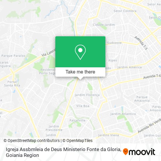 Igreja Assbmleia de Deus Ministerio Fonte da Gloria map