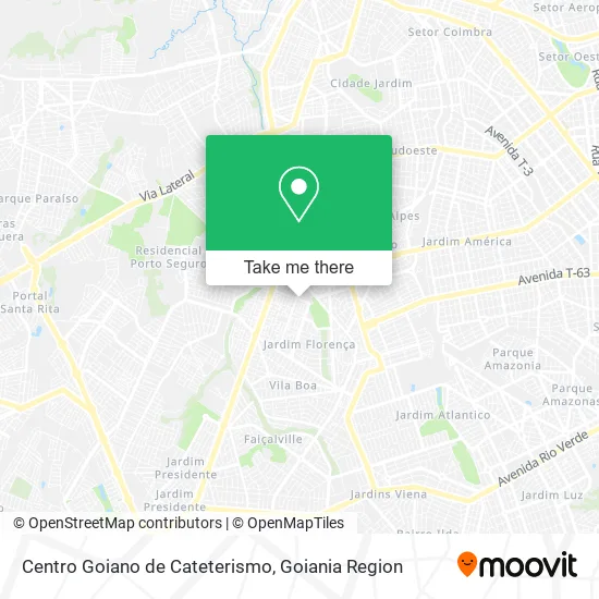 Centro Goiano de Cateterismo map