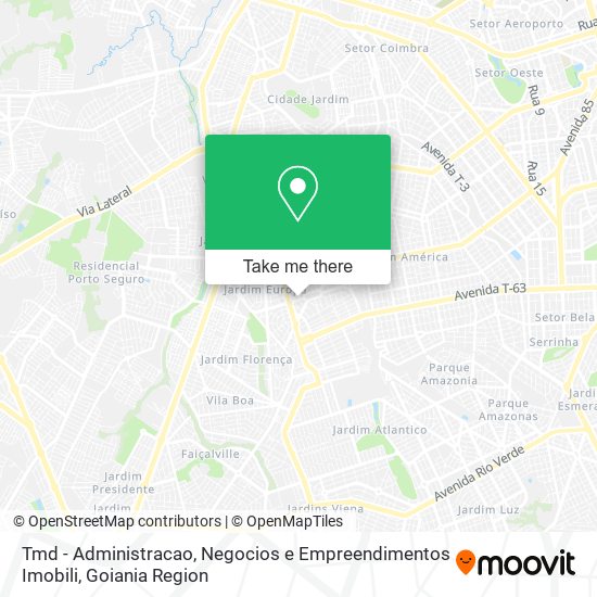 Tmd - Administracao, Negocios e Empreendimentos Imobili map