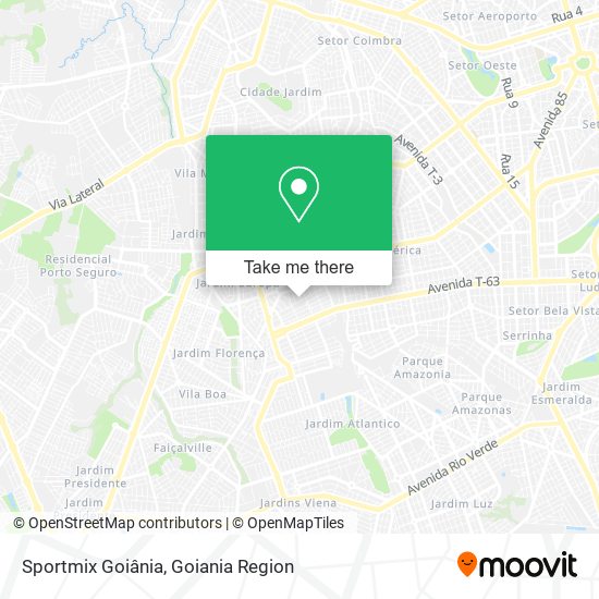 Sportmix Goiânia map