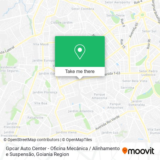 Mapa Gpcar Auto Center - Oficina Mecânica / Alinhamento e Suspensão