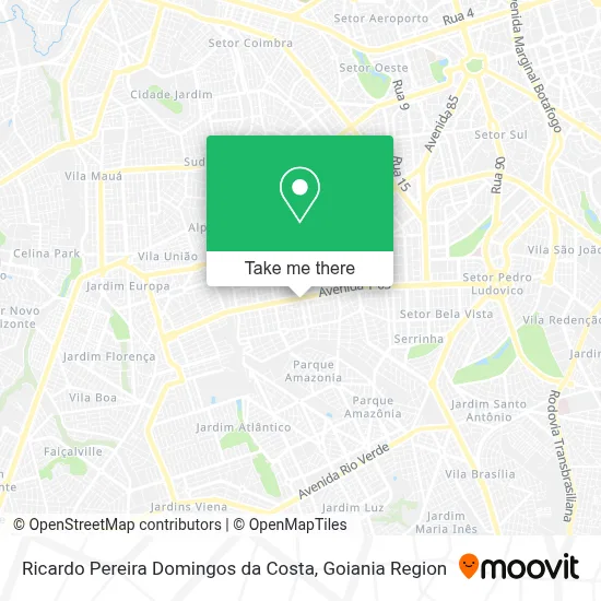 Ricardo Pereira Domingos da Costa map
