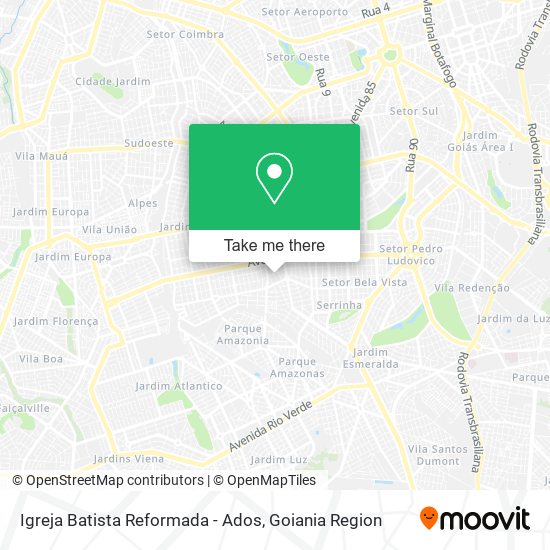 Igreja Batista Reformada - Ados map