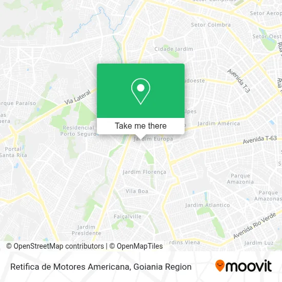 Retifica de Motores Americana map