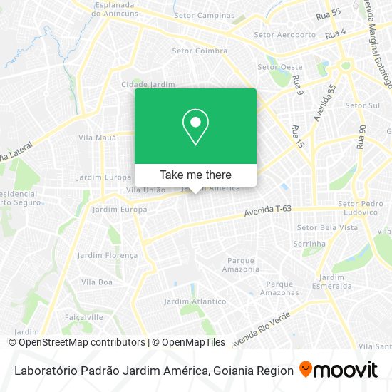 Mapa Laboratório Padrão Jardim América