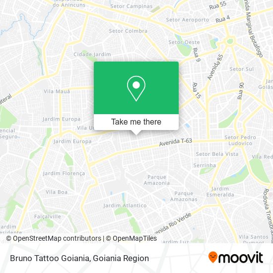 Mapa Bruno Tattoo Goiania