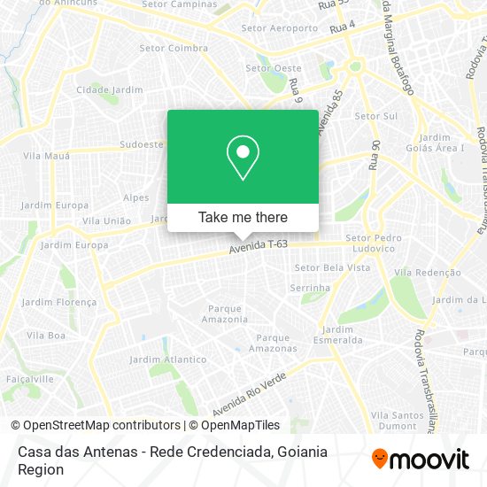 Casa das Antenas - Rede Credenciada map