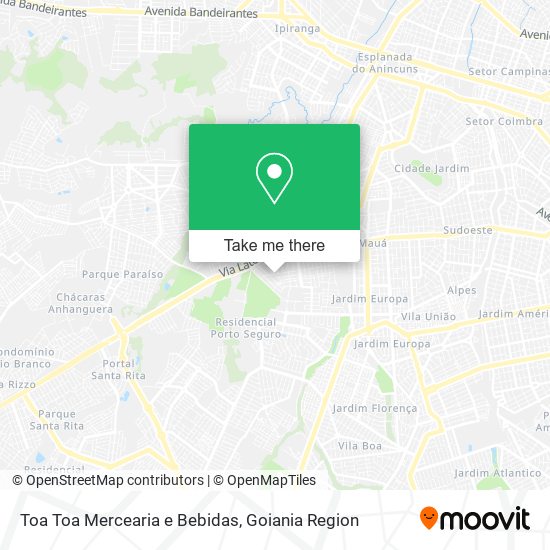 Toa Toa Mercearia e Bebidas map