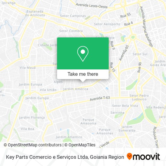 Key Parts Comercio e Serviços Ltda map