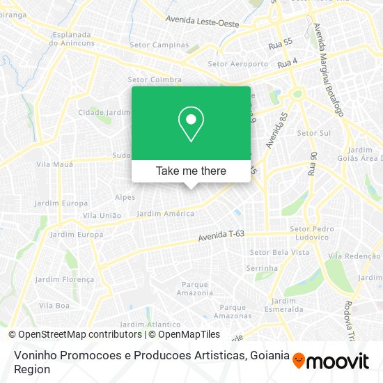 Voninho Promocoes e Producoes Artisticas map