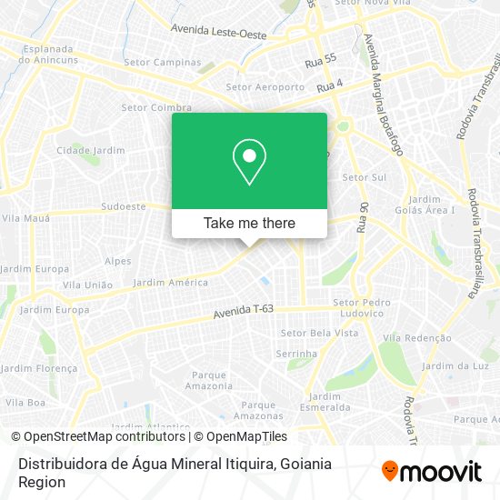 Distribuidora de Água Mineral Itiquira map