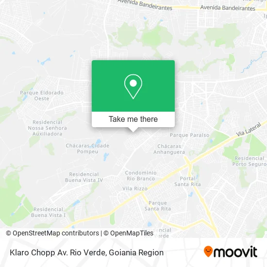 Klaro Chopp Av. Rio Verde map