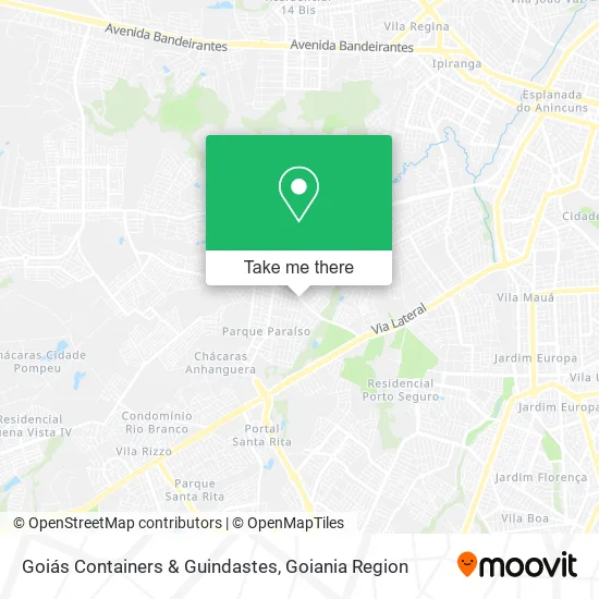 Goiás Containers & Guindastes map