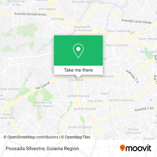 Pousada Silvestre map