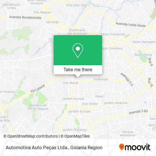 Automotiva Auto Peças Ltda. map