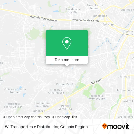 Wl Transportes e Distribuidor map