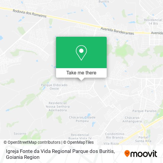 Igreja Fonte da Vida Regional Parque dos Buritis map