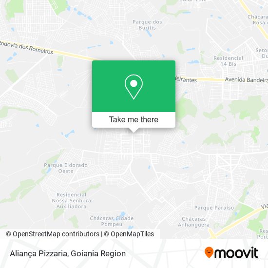 Aliança Pizzaria map