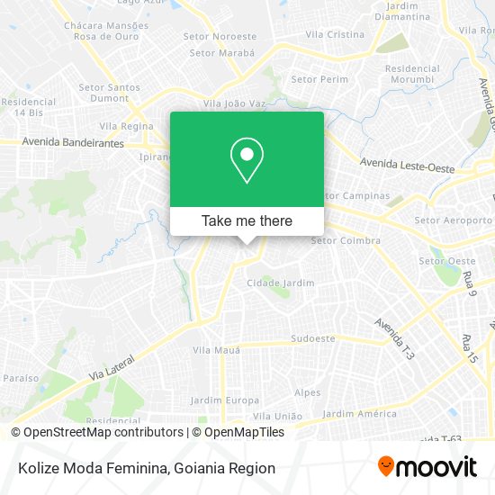 Mapa Kolize Moda Feminina