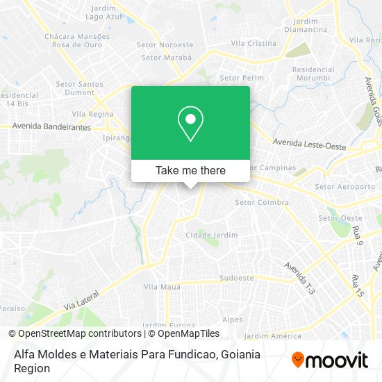 Alfa Moldes e Materiais Para Fundicao map