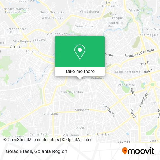 Goias Brasil map