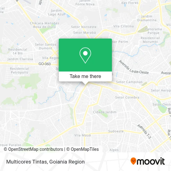 Multicores Tintas map