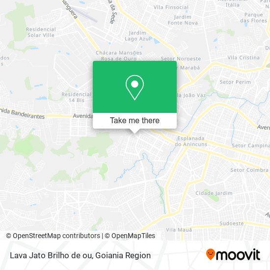 Lava Jato Brilho de ou map