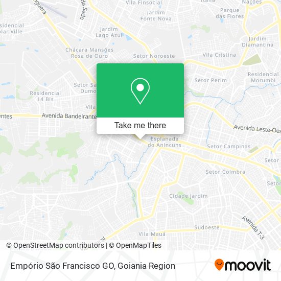 Empório São Francisco GO map