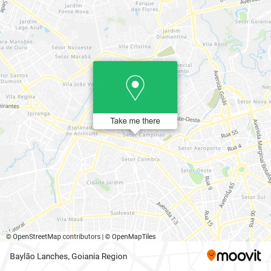 Baylão Lanches map