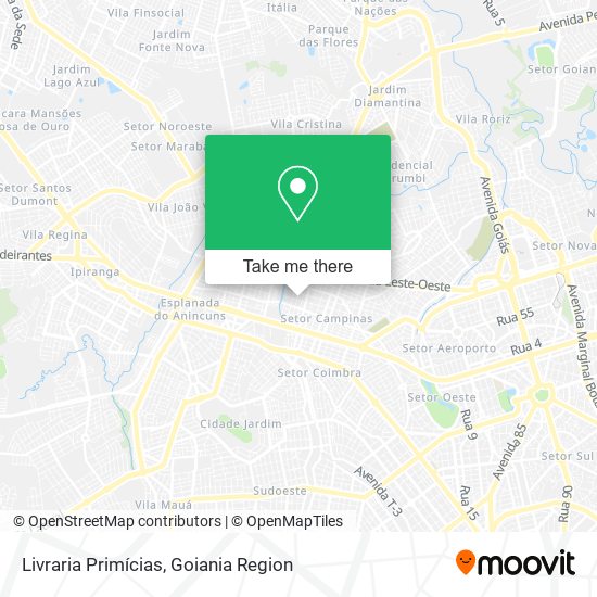 Livraria Primícias map