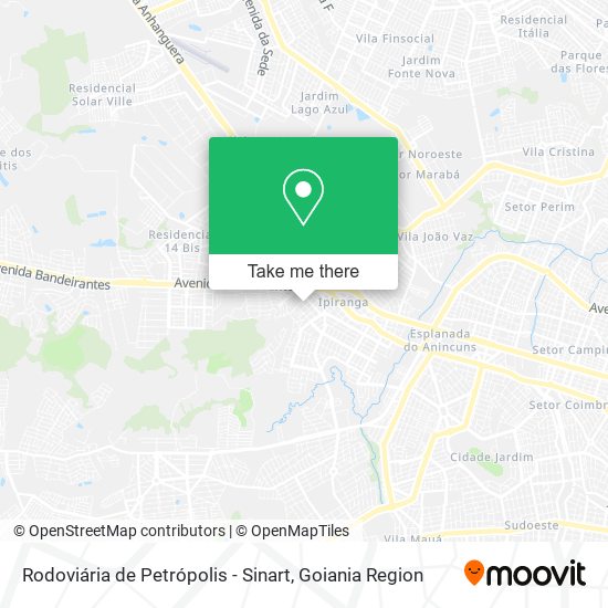 Rodoviária de Petrópolis - Sinart map