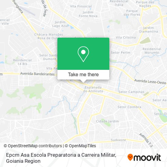 Mapa Epcm Asa Escola Preparatoria a Carreira Militar