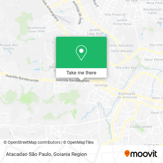 Atacadao São Paulo map
