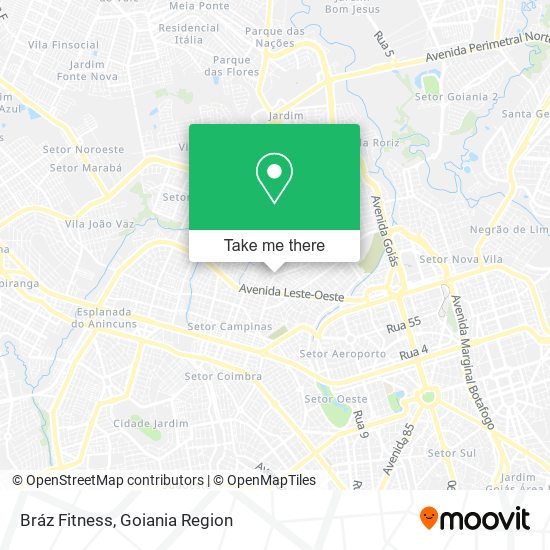 Mapa Bráz Fitness